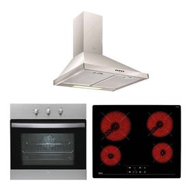 Teka HE 715 - TZ 6415 - DF 60 3'lü Inox Ankastre Set