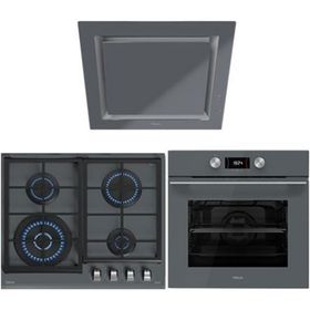 Teka HLB 8400 - GZC 64320 - DLV 68660 Gri 3'lü Ankastre Set