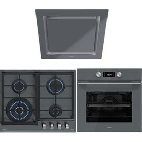 Teka HLB 8400 ST - GZC 64320 XBN ST - DLV 68660 ST Gri 3'lü Ankastre Set
