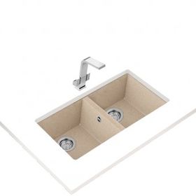 Teka SQUARE 2B 760 TG 2 Göz Granit Eviye