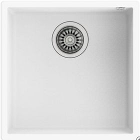Teka Square 40.40 TG Tezgah Altı Beyaz Granit Evye