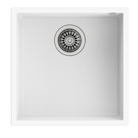 Teka Square 40.40 TG Tezgah Altı Beyaz Granit Evye