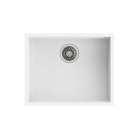 Teka Square 40.40 TG Tezgah Altı Beyaz Granit Evye