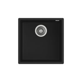 Teka Square 40.40 TG Tezgah Altı Siyah Granit Evye