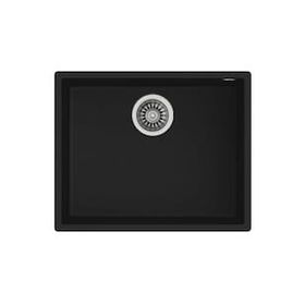 Teka Square 40.40 TG Tezgah Altı Siyah Granit Evye