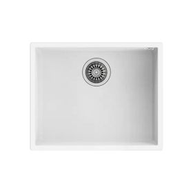 Teka Square 50.40 TG Arctic White Tek Hazneli Tezgahaltı Tegranite Eviye