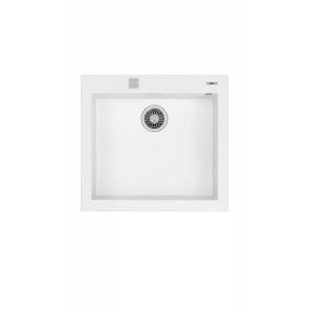Teka Square 50.40 TG Arctic White Tek Hazneli Tezgahaltı Tegranite Eviye