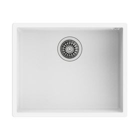 Teka Square 50.40 TG Arctic White Tek Hazneli Tezgahaltı Tegranite Eviye