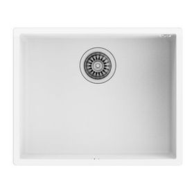 Teka Square 50.40 TG Tezgah Altı Beyaz Granit Mutfak Evyesi