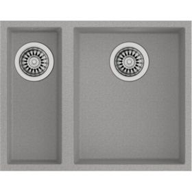 Teka Square 560 TG Tezgah Altı Siyah Granit Evye