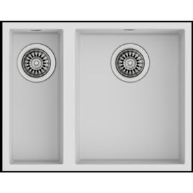 Teka Square 560 TG Tezgah Altı Siyah Granit Evye