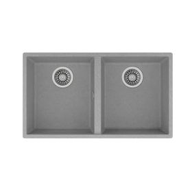 Teka Square 760 TG Çift Hazneli Tezgah Altı Gri Tegranite Eviye
