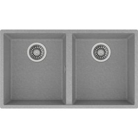 Teka Square 760 TG Çift Hazneli Tezgah Altı Gri Tegranite Eviye