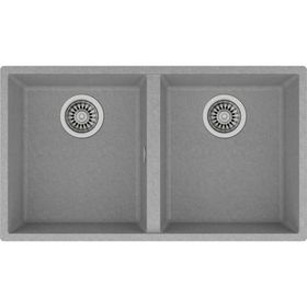 Teka Square 760 TG Çift Hazneli Tezgah Altı Gri Tegranite Eviye