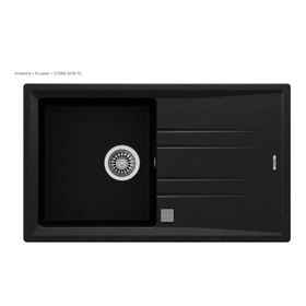 Teka Stone 50 B-TG Tek Hazneli Tegranite Metalik Siyah Eviye