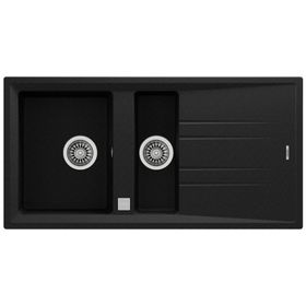 Teka Stone 60 B-TG 1,5 Gözlü Metalik Siyah Tegranit Eviye