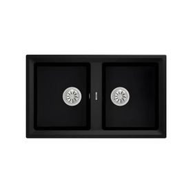 Teka Stone 90 B-TG 2B Siyah Granit Eviye