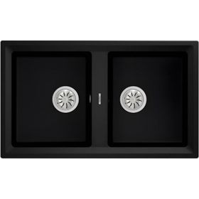 Teka Stone 90 B-TG 2B Siyah Granit Eviye