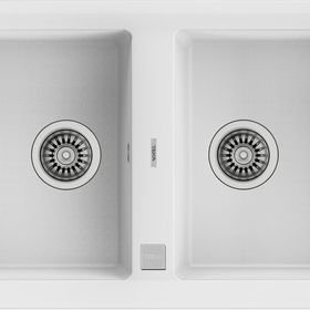 Teka Stone 90 B-TG Beyaz Çift Hazneli Tegranite Eviye