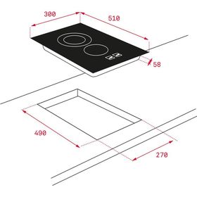 Teka Tbc 32010 Ttc Bk 2 Bölmeli Ankastre Elektrikli Seramik Ocak