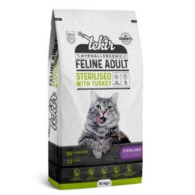 Tekir 12 kg Hypo Allergenic Sterilised Adult Hindili Kedi Maması