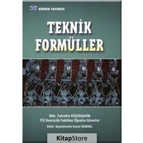 Teknik Formüller - Fahrettin Küçükşahin