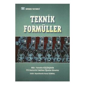 Teknik Formüller - Fahrettin Küçükşahin