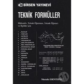 TEKNIK FORMÜLLER - MUSTAFA ESENTEPELI