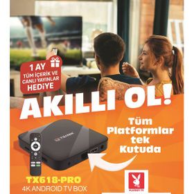 Teknix 4K Android Tv Box IP TV Özellikli Hediye Yayın Paketi