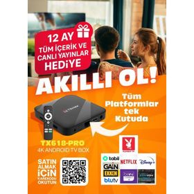 Teknix 4K Android Tv Box Iptv Özellikli