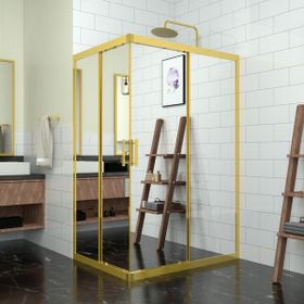 Tekno Duşakabin Rigel Gold 6 mm Reflekte Cam Dikdörgen Duşakabin