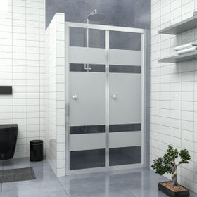 Tekno Duşakabin Silver Corina Akordion Kumlamalı Duşakabin