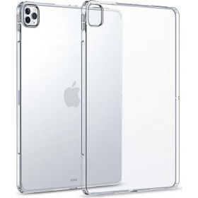 Tekno Grup Apple iPad 12.9 Pro 2020 Darbe Emici Süper Şeffaf Cam Ekran Koruyucu Silikon Cep Telefonu Kılıf