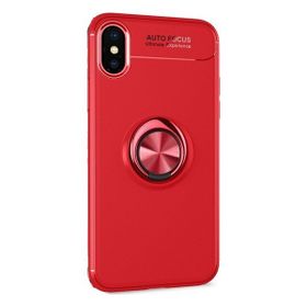 Tekno Grup Apple Iphone XR Ultra Korumalı Yüzüklü Manyetik Ravel Kırmızı Cam Ekran Koruyucu