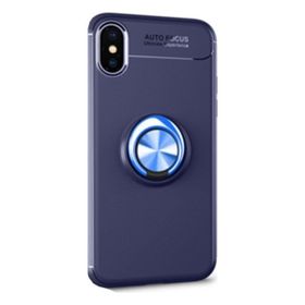 Tekno Grup Apple Iphone XR Ultra Korumalı Yüzüklü Manyetik Ravel Lacivert Cam Ekran Koruyucu