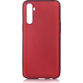 Tekno Grup Realme 6 Mat Premium Cam Ekran Koruyucu Bordo Silikon Cep Telefonu Kılıf