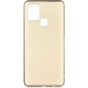 Tekno Grup Samsung Galaxy A21S Mat Premium Gold Silikon Cep Telefonu Kılıf