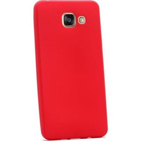 Tekno Grup Samsung Galaxy A3 2017 Mat Premium Kırmızı Silikon Kılıf
