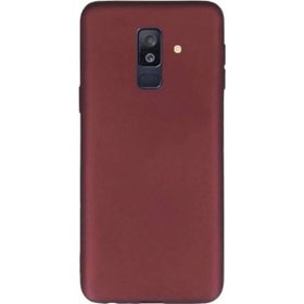 Tekno Grup Samsung Galaxy A6 2018 Mat Premium Bordo Silikon Kılıf