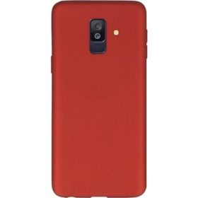 Tekno Grup Samsung Galaxy A6 2018 Mat Premium Kırmızı Silikon Kılıf