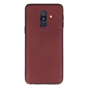 Tekno Grup Samsung Galaxy A6 Plus Mat Premium Bordo Silikon Kılıf