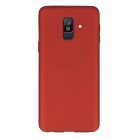 Tekno Grup Samsung Galaxy A6 Plus Mat Premium Kırmızı Silikon Kılıf