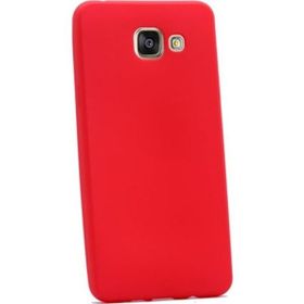 Tekno Grup Samsung Galaxy A7 2016 Mat Premium Kırmızı Silikon Kılıf