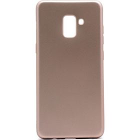 Tekno Grup Samsung Galaxy A8 Plus Mat Premium Gold Silikon Kılıf