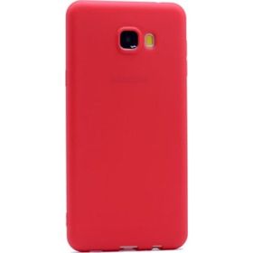 Tekno Grup Samsung Galaxy C5 Mat Premium Kırmızı Silikon Kılıf