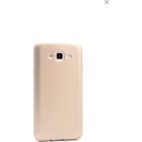 Tekno Grup Samsung Galaxy J2 Mat Premium Gold Silikon Kılıf