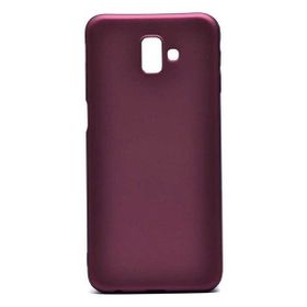 Tekno Grup Samsung Galaxy J6 Mat Premium Bordo Silikon Kılıf
