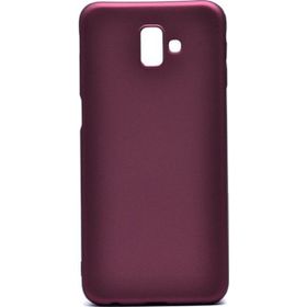 Tekno Grup Samsung Galaxy J6 Plus Mat Premium Bordo Silikon Kılıf