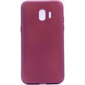 Tekno Grup Samsung Galaxy J7 Mat Premium Bordo Silikon Kılıf