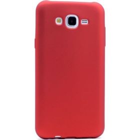 Tekno Grup Samsung Galaxy J7 Mat Premium Kırmızı Silikon Kılıf